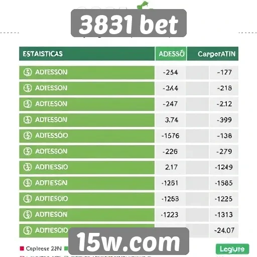 Estatísticas de adesão e engajamento no 3831 bet